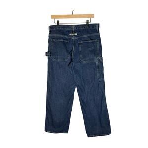 Vintage Calvin Klein Jeans Men’s 34x40 Blue Dark Wash Carpenter Utility Baggy